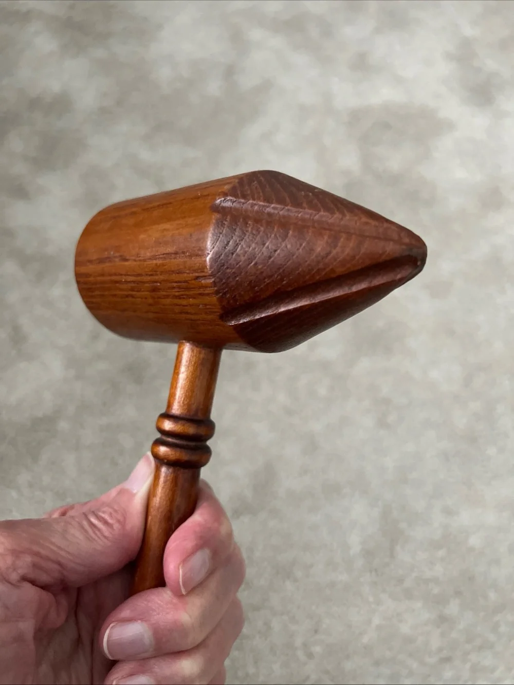 Vintage Wooden 12” Bossing Mallet for Crushing and Tenderizing